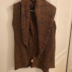 Brown knit sweater vest for sale!
